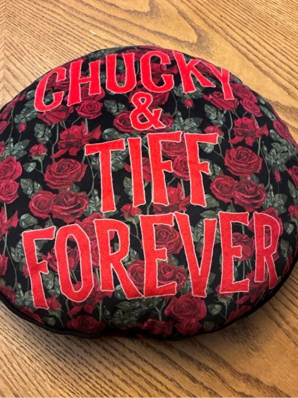 Chucky & Tiff Forever Horror Accent Pillow